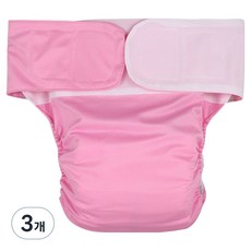 행복드림 누출방지 세탁 가능한 향균 방수 성인 위생기저귀 핑크, FREE(23 x 28 cm), 1매입, 3개
