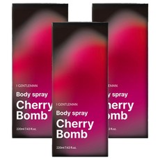 I GENTLEMAN 身體噴霧 櫻桃炸彈, 3個, 220ml