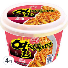 OTTOGI 不倒翁 辛辣炒年糕泡麵 奶油番茄口味, 4個