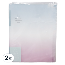 KOKUYO 國譽 Pastel Cookie Sora 收納資料夾 30張, 綠粉色, 2本