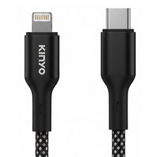 Kinyo 磁吸充電傳輸線 43g, 黑色, 1條