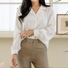 Dearlola 女款防皺開襟長袖襯衫