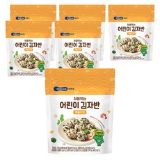 베베쿡 처음먹는 어린이 김자반, 해물야채맛, 25g, 6개