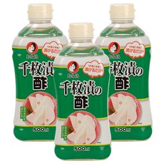 OTafUKU 御多福 醃蘿蔔用醋, 3瓶, 500ml
