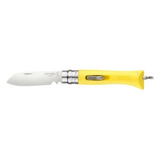 Opinel No.9多功能不銹鋼折刀 強化玻璃纖維柄, 黃色柄, 1支