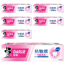 DARLIE 好來 抗敏感牙齦護理牙膏 舒緩敏感牙齒 溫和護齒 含礦物鹽, 120g, 6條