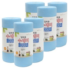 필굿리빙 일회용 수세미 60p, 블루, 60개입, 6개