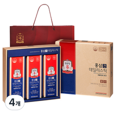 正官庄 高麗紅蔘每日萃取飲 30條入+購物袋組, 450g, 4組