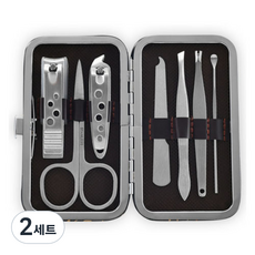 PP Home Living 不鏽鋼指甲刀護理耳扒組 C款, 混色, 2套