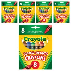 Crayola 繪兒樂 大號蠟筆, 8色, 5個
