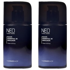 THE FACE SHOP 菲詩小舖 Neo Classic Homme Black Essential 80 乳液, 110ml, 2個