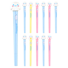 산리오캐릭터즈 시나모롤 피규어 라이트펜 3종 문구세트, 혼합색상(랜덤발송), 4세트