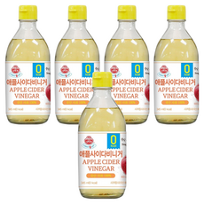 오뚜기 애플사이다비니거, 5개, 345ml