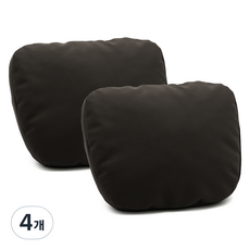 ACEPEED S級皮革系列車用頸枕, 4個, 黑色