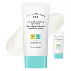 더페이스샵 내추럴 선 피지잡는 수분 선크림 SPF50+ PA+++, 50ml, 2개