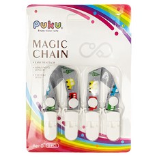 PUKU 藍色企鵝 Magic雙夾短扣帶 Set, 易於連接，防止丟失, 顏色隨機, 1組