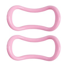 Hyudaon 彼拉提斯小腿瑜珈環 硬式, 2個, 粉紅色