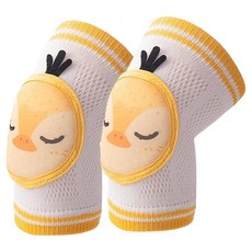 Mass 生活好物 寶寶護膝防滑爬行護套 B黃色小雞 1雙