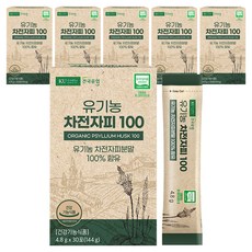 건국유업 유기농 차전자피 100 30p, 144g, 6개