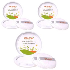 ecomu 粉餅, 20g, 3個