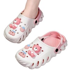 輕便兩穿厚底洞洞鞋 EVA材質 可愛風