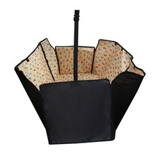 汽車後座防水寵物墊, 米色小狗紋（JT6122）, 1個