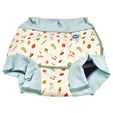 Happy Nappy Duo 銀離子3D雙層游泳尿布褲 森林小橡果 XL, 1件