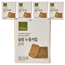 올가홀푸드 슬림누룽지칩 곤약 10개입, 33g, 5개