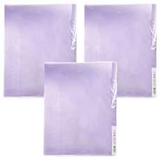 Lan CHYn 連勤牌文具 PE PP 果凍色系三孔活頁夾 A4尺寸, 紫色, 3本