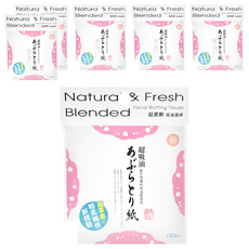 COSMOS 紙匠 超吸油力吸油面紙 9x9cm 木漿麻材質, 100張, 6包