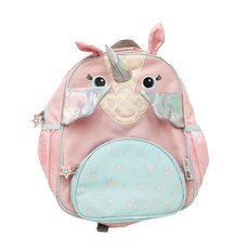 ZOOCCHiNi 後背包 3歲以上, 獨角獸, 背包: 28 x 35 x 10cm (不含小角小手) + 前袋: 19 x 15 x 4cm + 揹帶: 長約27cm，另可調整長度約25cm