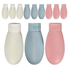 前程似錦 旅行攜帶用軟管分裝瓶 3件組 60ml, 混色, 4套