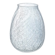 好物良品 家居輕奢冰裂玻璃花瓶 矮款, 透明