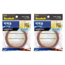 3M Scotch 外牆用泡棉雙面膠帶 18mm x 3m, 2個