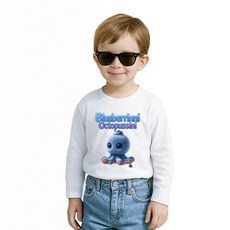 리틀래빗 이탈리안 브레인롯 패밀리 긴팔티셔츠 블루베리니