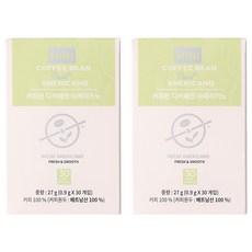 커피빈 디카페인 아메리카노 원두커피스틱, 0.9g, 30개입, 2개