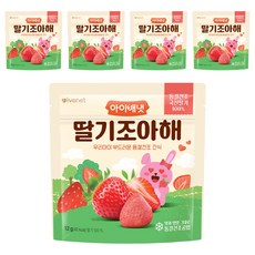 아이배냇 딸기조아해 간식, 12g, 5개