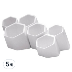 아이홈 허니콤 멀티홀더 욕실 정리함, 화이트, 5개