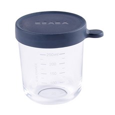 BEABA 玻璃食品儲存容器, 深藍色, 1個, 250ml