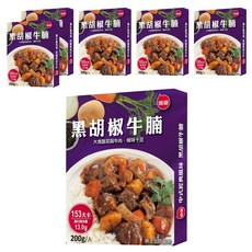 聯夏 黑胡椒牛腩, 大塊蔬菜與牛肉，椒味十足, 200g, 6盒