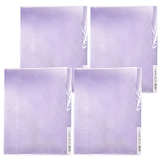 Lan CHYn 連勤牌文具 PE PP 果凍色系三孔活頁夾 A4圓型夾 小背寬 LC-8001-3R 4本 紫色