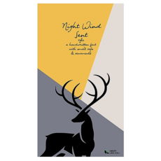 OMORY日系棉麻門簾，遮光隱私，隔離油煙，健康環保，方便打理, 150 x 85cm, 北歐麋鹿