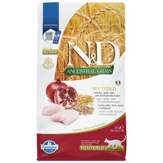 Farmina 法米納 室內/結紮貓 天然低穀系列 乾飼料, 1袋, 300g, 雞肉石榴