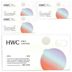 HWC 黑沃咖啡 馬卡龍系列 咖啡掛耳禮盒 雙味甄選, 貝瑞斯塔口味 10g 10包 + 倫巴口味 10g 10包, 4盒