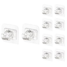 아더위크 압축봉 고정 거치 홀더 브라켓 6 x 6 cm, 투명, 10개