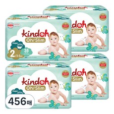 kindoh Oh! Slim優質超薄褲型尿布, 第2階段, 456片