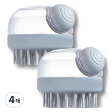 Gomji 洗髮梳瓶, 4個, 灰色