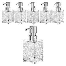 모나코올리브 샹드리에 사각 세제 디스펜서 300ml, 투명, 6개