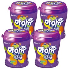 CROWN 皇冠 My Chew葡萄風味軟糖, 4罐, 110g