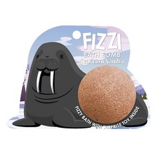 Saboo 泡沫沐浴球 SEA LION SAMBA 海上桑巴舞 內附驚喜小公仔, 100g, 1顆